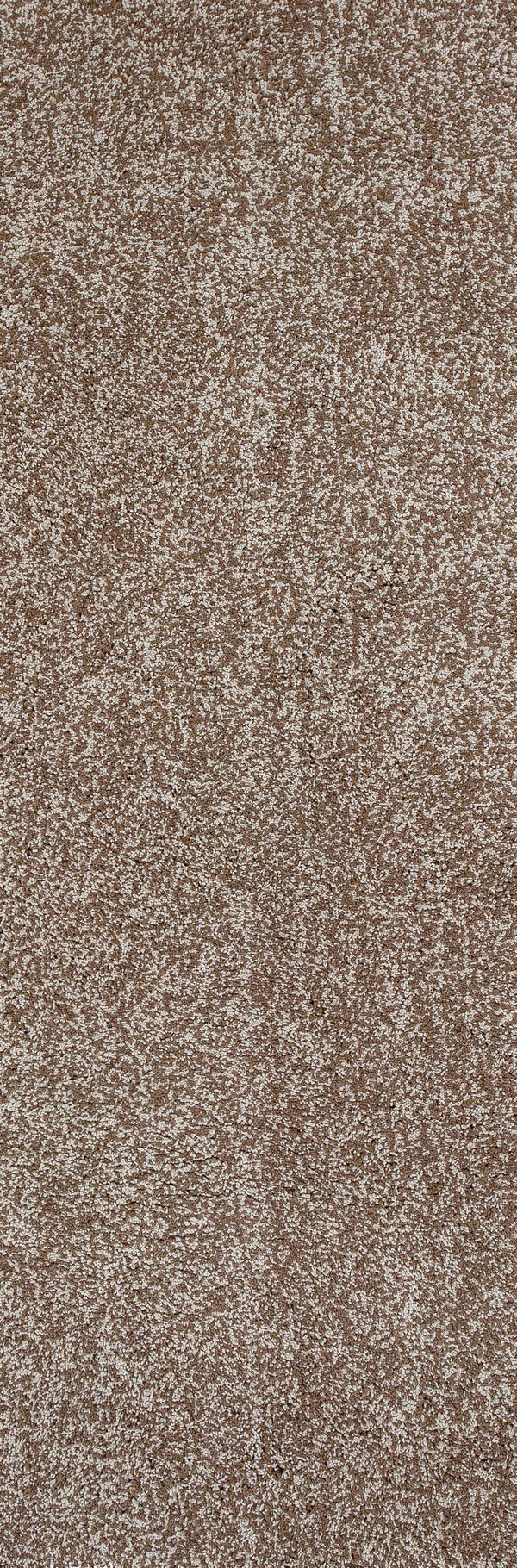 Homeroots 8' Beige Heather Plain Runner Rug  Polyester 353885