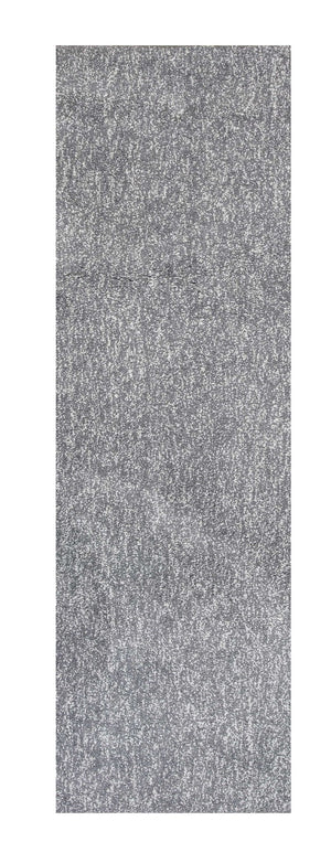 HomeRoots 8' Gray Round Hand-Woven Area Rug - Artisan Crafted, Soft Polyester for Comfort and Timeless Style 8' Runner 353889