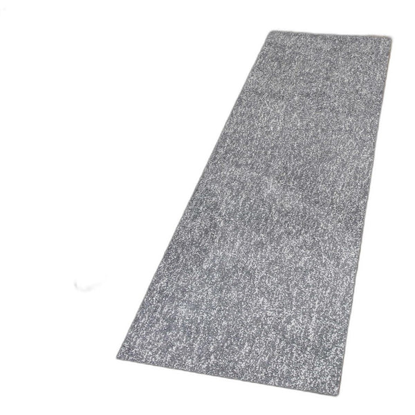 HomeRoots 8' Gray Round Hand-Woven Area Rug - Artisan Crafted, Soft Polyester for Comfort and Timeless Style 8' Runner 353889