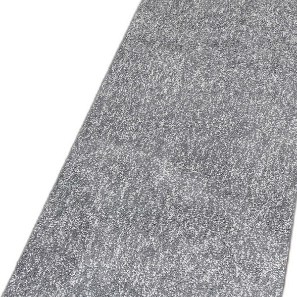 HomeRoots 8' Gray Round Hand-Woven Area Rug - Artisan Crafted, Soft Polyester for Comfort and Timeless Style 8' Runner 353889