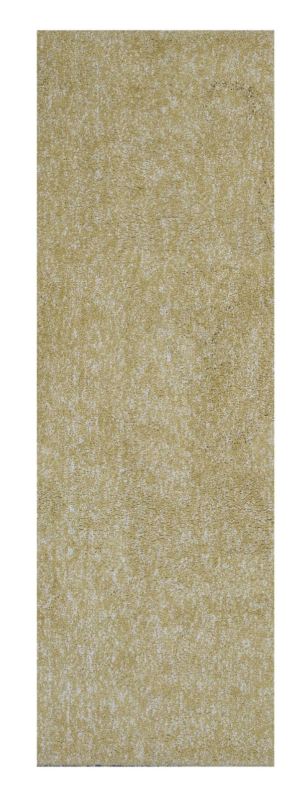 HomeRoots 8' Yellow Hand-Woven Round Rug - Artisan Crafted, Durable Polyester for Stylish Living Spaces 8' Runner 353890