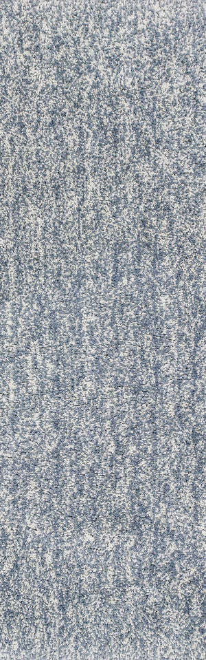 Homeroots 8' Slate Heather Plain Runner Rug  Polyester 353891