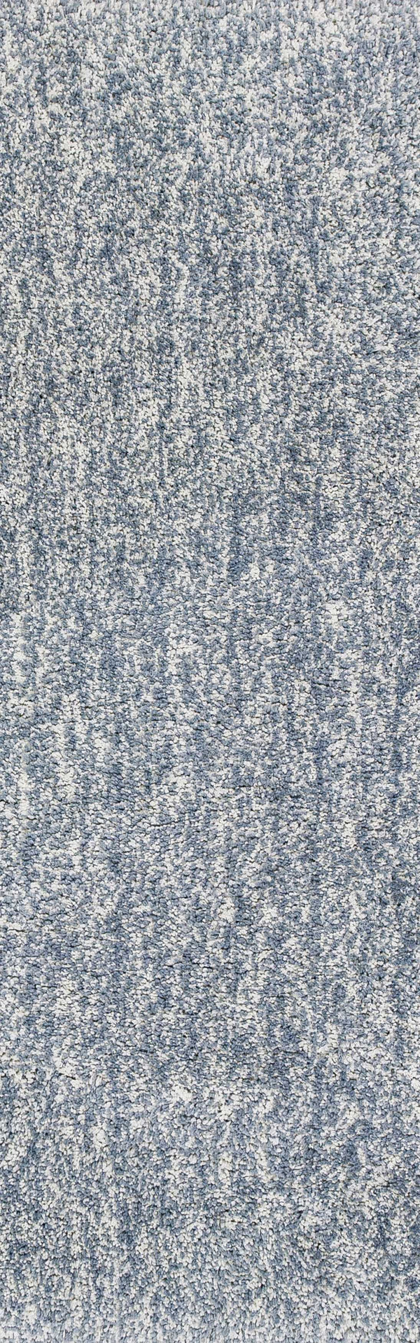 Homeroots 8' Slate Heather Plain Runner Rug  Polyester 353891