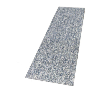 Homeroots 8' Slate Heather Plain Runner Rug  Polyester 353891