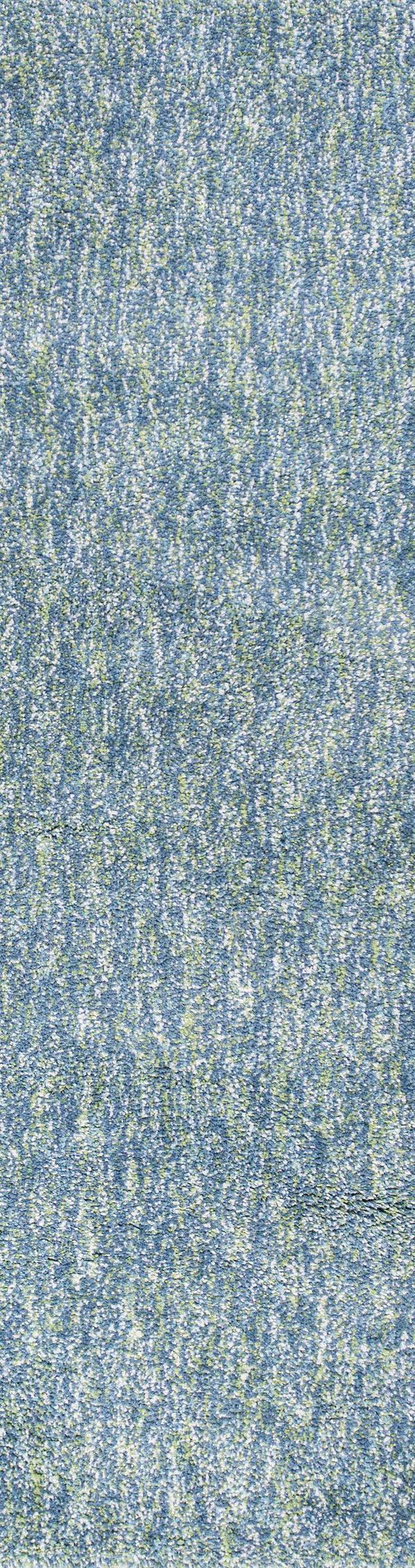 Homeroots 8' Seafoam Heather Indoor Shag Runner Rug  Polyester 353892