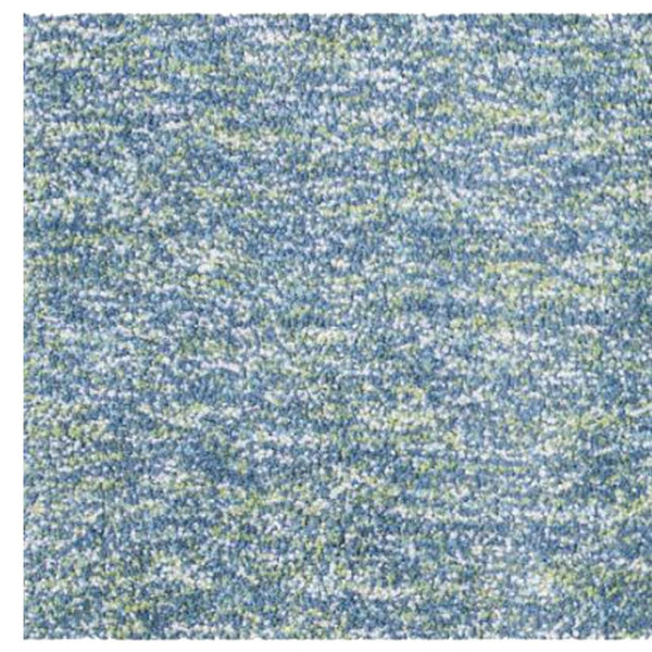 HomeRoots 8' Blue and White Abstract Hand-Woven Rug – Modern Artistry for Living Rooms, Durable & Easy Care 8' Runner 353892