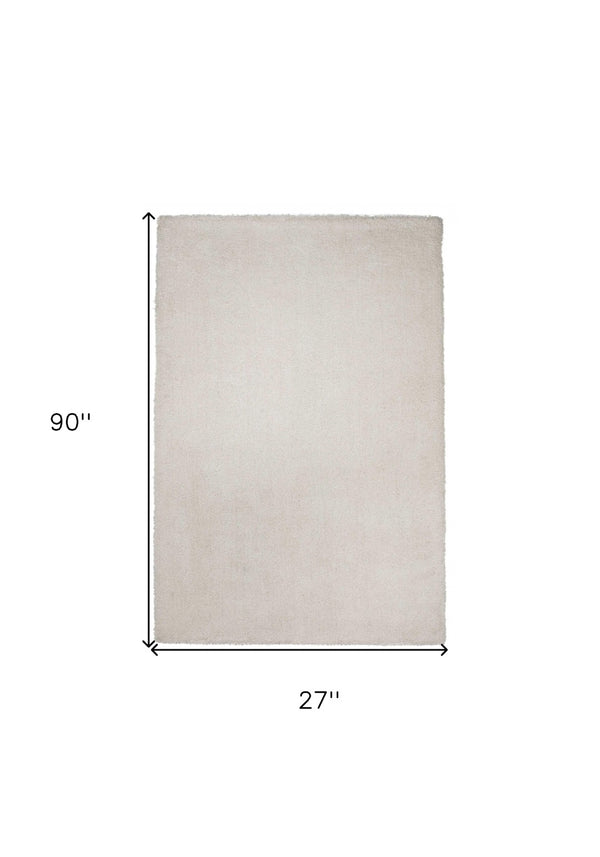 HomeRoots 8' Ivory Hand-Woven Round Rug – Timeless Artisanal Design for Elegant Living Spaces and Durability 8' Runner 353894