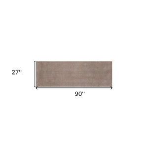 HomeRoots 8' Hand-Woven Beige Round Rug - Elegant, Durable Design for Modern and Classic Interiors, 96-Inch Diameter 8' Runner 353895