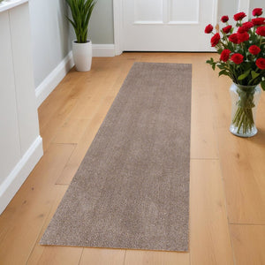 HomeRoots 8' Hand-Woven Beige Round Rug - Elegant, Durable Design for Modern and Classic Interiors, 96-Inch Diameter 8' Runner 353895