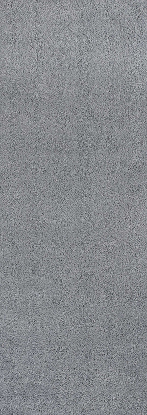 Homeroots 8' Grey Indoor Shag Runner Rug  Polyester 353896