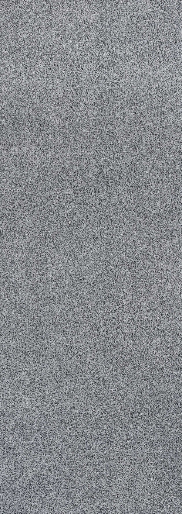 Homeroots 8' Grey Indoor Shag Runner Rug  Polyester 353896