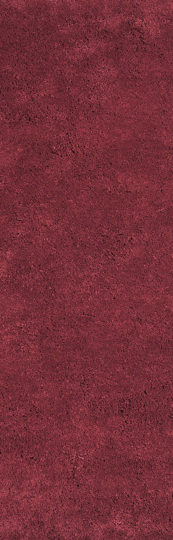 Homeroots 8' Red Plain Runner Rug  Polyester 353897