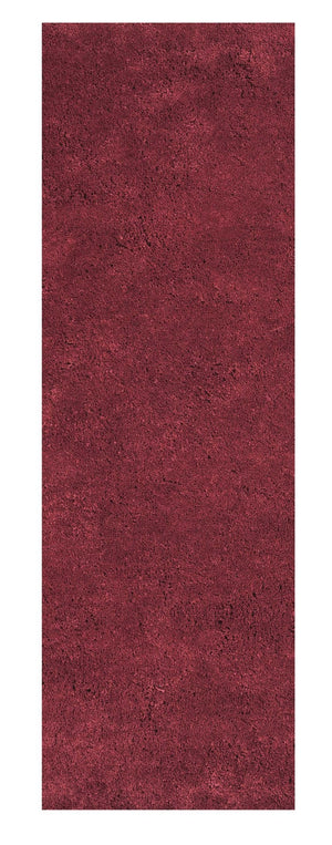 HomeRoots 8' Hand-Woven Red Round Rug - Artisan-Crafted Soft Polyester for Warmth, Durability, and Style 8' Runner 353897