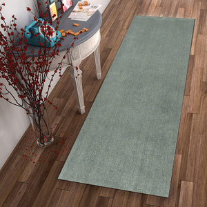 Homeroots 8' Slate Blue Indoor Shag Runner Rug  Polyester 353898
