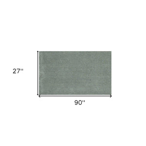 Homeroots 8' Slate Blue Indoor Shag Runner Rug  Polyester 353898