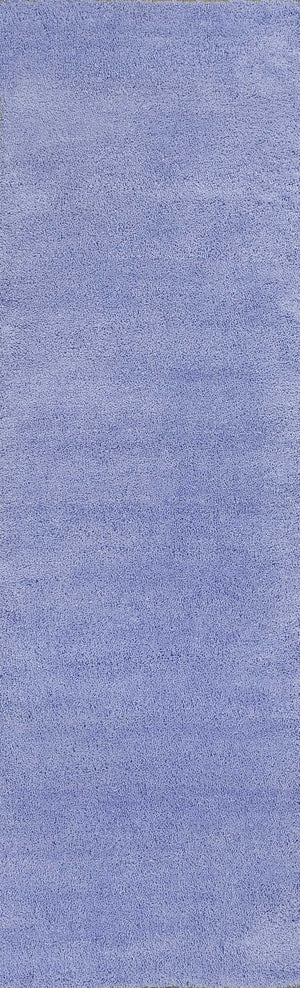 Homeroots 8' Purple Indoor Shag Runner Rug  Polyester 353902