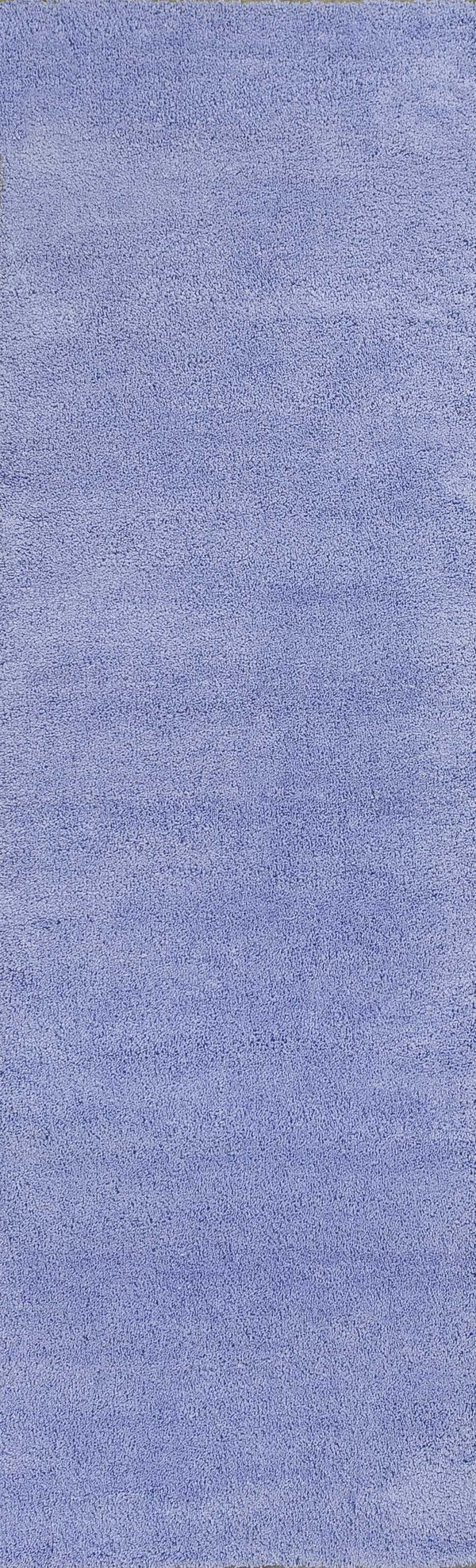 Homeroots 8' Purple Indoor Shag Runner Rug  Polyester 353902