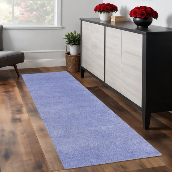 HomeRoots 8' Hand-Woven Purple Round Rug - Artisan Crafted, Durable, Stylish, and Perfect for Cozy Living Spaces 8' Runner 353902