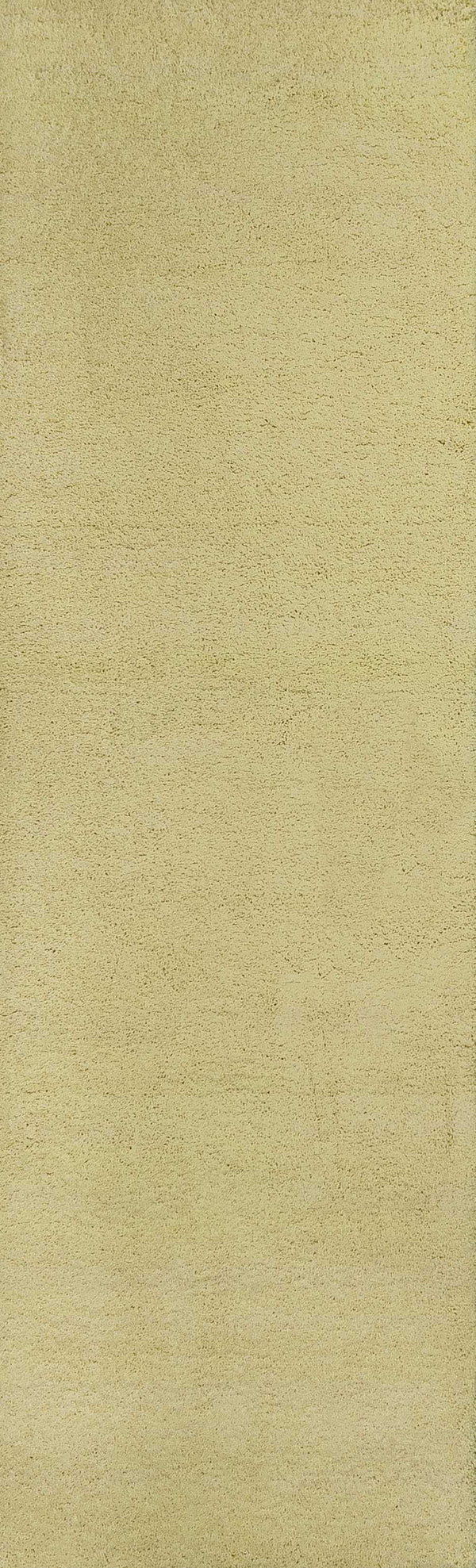 Homeroots 8' Canary Yellow Plain Runner Rug  Polyester 353903