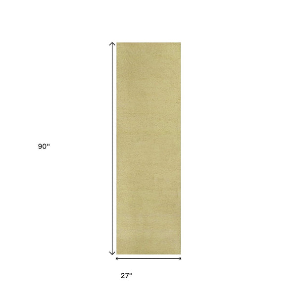HomeRoots 8' Hand-Woven Canary Yellow Round Rug – Artisan Crafted, Durable, and Stylish for Any Space 8' Runner 353903