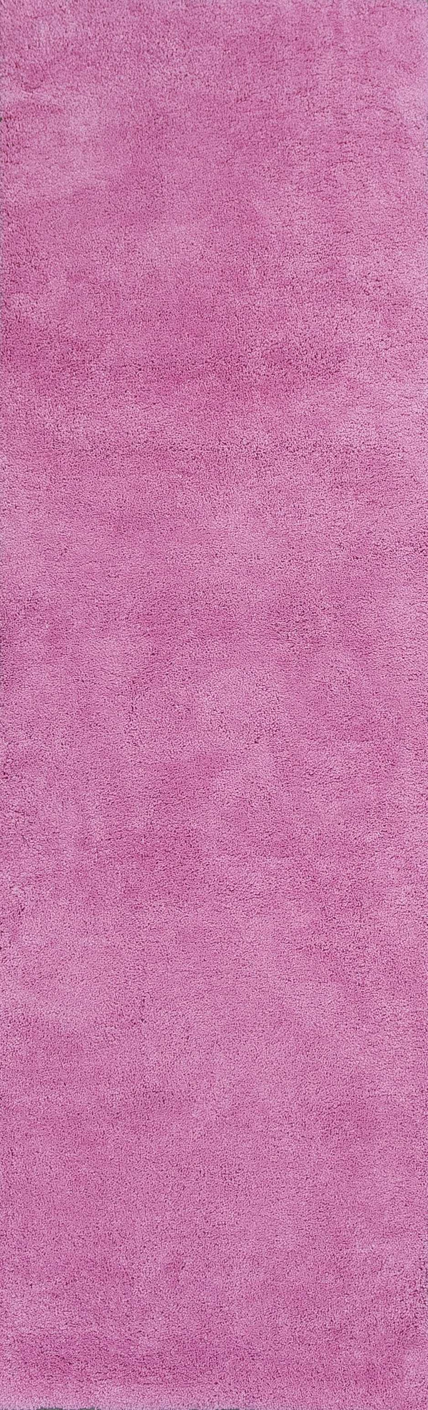 Homeroots 8' Hot Pink Plain Runner Rug  Polyester 353905