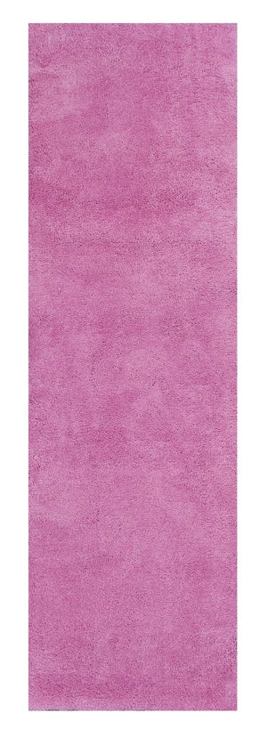 HomeRoots 8' Hot Pink Hand-Woven Round Rug - Vibrant Artisan-Made Design for Stylish Warmth and Comfort 8' Runner 353905