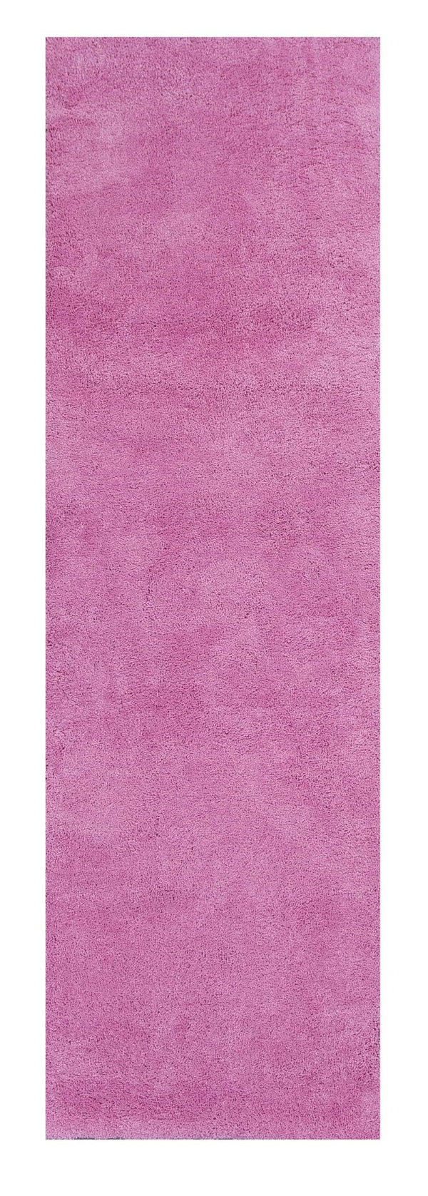 HomeRoots 8' Hot Pink Hand-Woven Round Rug - Vibrant Artisan-Made Design for Stylish Warmth and Comfort 8' Runner 353905