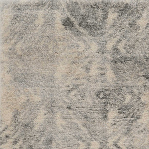 HomeRoots 7' Modern Gray and Ivory Diamond Area Rug - Durable, Stylish Design for Any Decor Style, 94" x 118" 4' X 6' 353909
