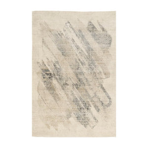 HomeRoots 8' Gray and Ivory Abstract Area Rug - Contemporary Design for High-Traffic Spaces and Style 3' X 5' 353911