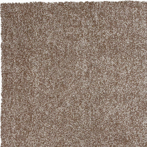 Homeroots 3' X 5' Beige And Brown Abstract Shag Hand Woven Area Rug  Polyester 353915