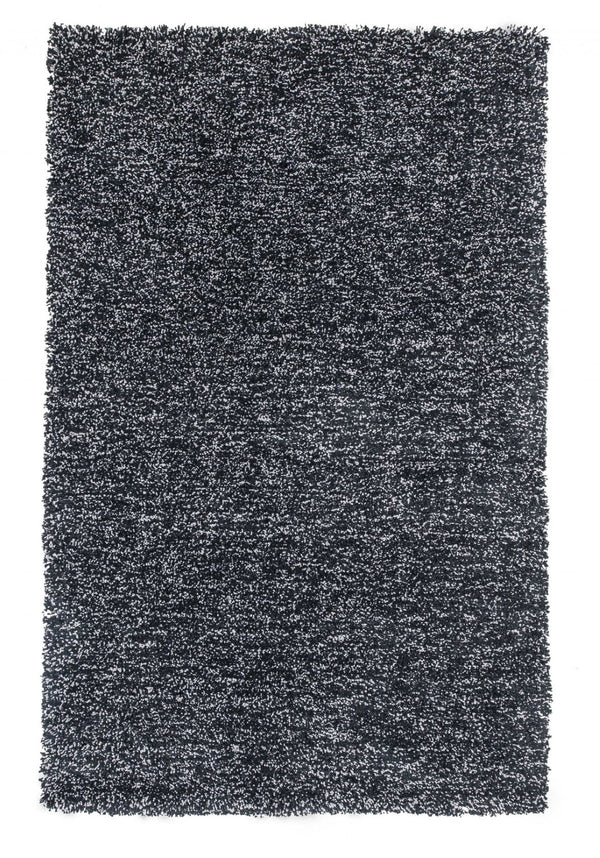 HomeRoots 8' Hand-Woven Black and White Round Rug - Artisan Crafted, Durable, Contemporary Style for Your Home 3' X 5' 353917
