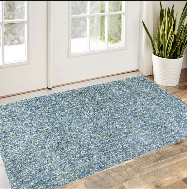 Homeroots 3' X 5' Seafoam Heather Plain Area Rug  Polyester 353922