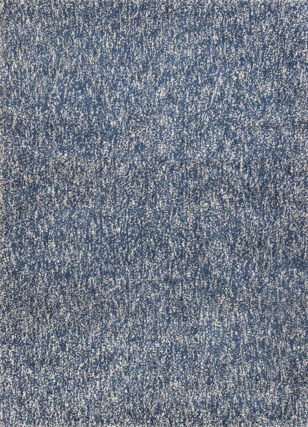 HomeRoots 5' Hand-Woven Indigo and Ivory Abstract Area Rug - Contemporary Design for Modern Spaces 3' X 5' 353923