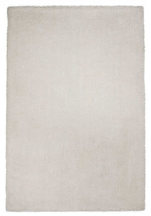 HomeRoots 8' Ivory Hand-Woven Round Rug – Timeless Artisanal Design for Elegant Living Spaces and Durability 3' X 5' 353924
