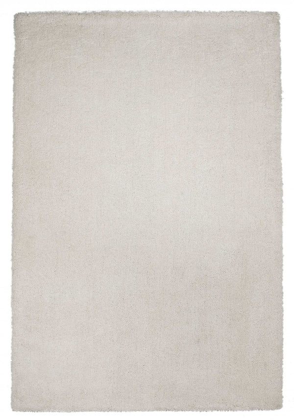 HomeRoots 8' Ivory Hand-Woven Round Rug – Timeless Artisanal Design for Elegant Living Spaces and Durability 3' X 5' 353924