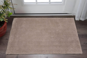 HomeRoots 8' Hand-Woven Beige Round Rug - Elegant, Durable Design for Modern and Classic Interiors, 96-Inch Diameter 3' X 5' 353925