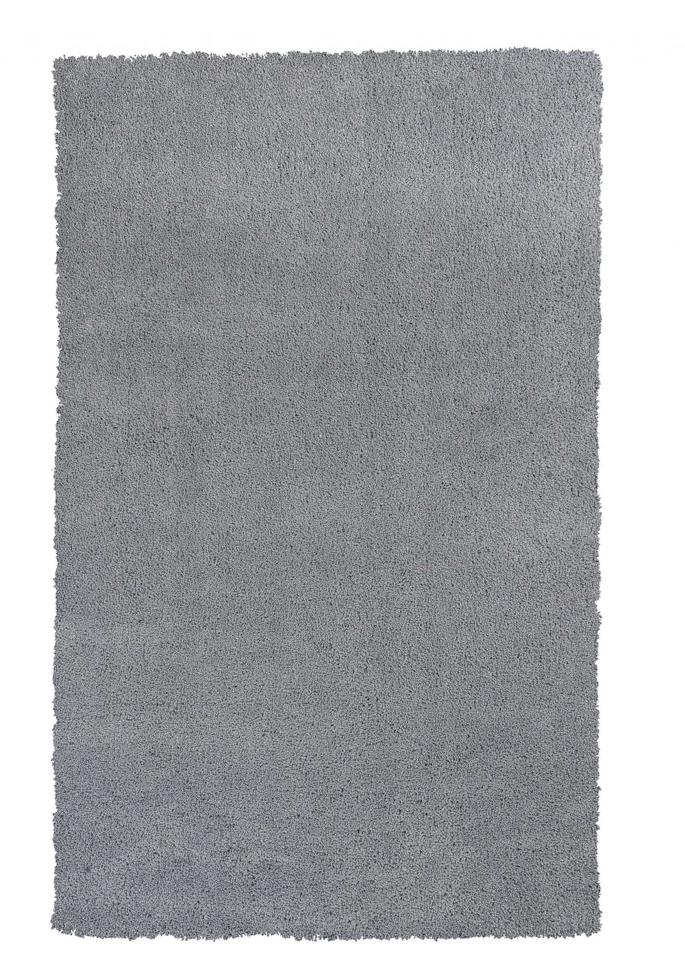 Homeroots 3' X 5' Grey Plain Area Rug  Polyester 353926