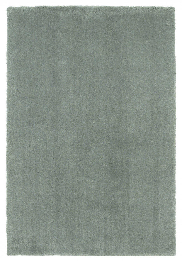 Homeroots 3' X 5' Slate Plain Area Rug  Polyester 353928