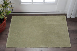 HomeRoots 8' Sage Shag Hand Woven Area Rug - Luxurious Plush Pile for Warmth, Style, and Noise Reduction in Homes 3' X 5' 353931
