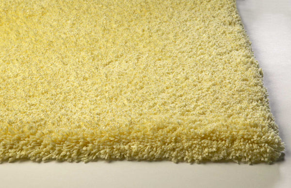 Homeroots 3' X 5' Canary Yellow Indoor Shag Rug  Polyester 353933