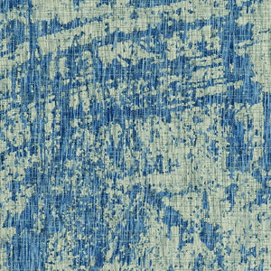 HomeRoots 5' Blue and Green Abstract Area Rug - Modern Indoor Outdoor Design, Durable, Easy Maintenance, Versatile 5' x 7' 353955