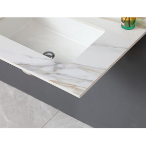 English Elm 31 Inch Carrara Marble Vanity Top With Undermount Sink & 4" Backsplash - Elegant, Durable, Eco-Friendly! W2699P192440