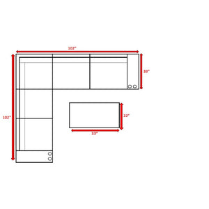 English Elm Ready-To-Use 4-Seat Rattan Wicker Patio Furniture Set With Cushions For Stylish Outdoor Living B120S00230-GIGA