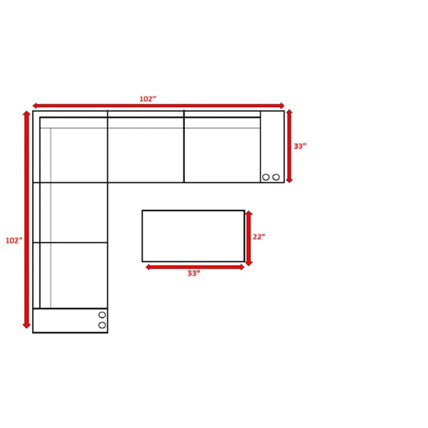 English Elm Ready-To-Use 4-Seat Rattan Wicker Patio Furniture Set With Cushions For Stylish Outdoor Living B120S00230-GIGA