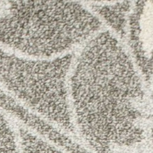 HomeRoots 7' Gray Moroccan Indoor Outdoor Area Rug - Stylish Quatrefoil Design for Versatile Spaces & Easy Care 5' x 8' 354071