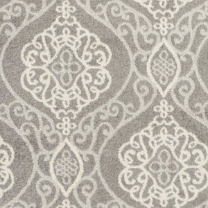 HomeRoots 7' Silver Moroccan-Inspired Area Rug for Indoor & Outdoor Living - Durable, Easy to Maintain, Stylish 5' x 8' 354073