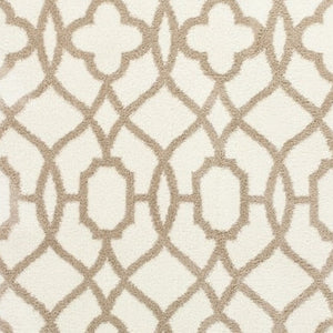 HomeRoots 3' X 5' Modern Microfiber Area Rug - Soft, Durable, and Stylish for Any High-Traffic Space Beige, Ivory 354082