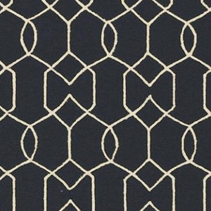 HomeRoots 7' Modern Hand Hooked Area Rug for Cozy Living Spaces - Durable, Textured, and Easy Maintenance Navy Blue 354096