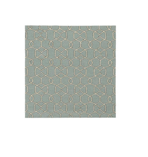HomeRoots 5' Contemporary Green and Ivory Geometric Hand-Hooked Area Rug for Modern Living Spaces 7' X 7' 354098