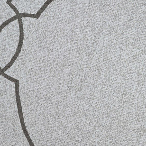 Homeroots 7' Round Ivory Round Indoor Outdoor Area Rug  Polypropylene 354105